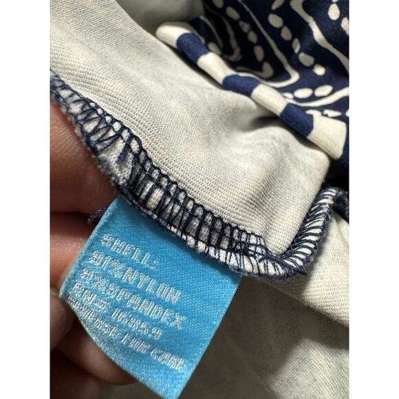 J. McLaughlin Navy Blue Print Coastal Sheath Dress Medium - Picture 5 of 5